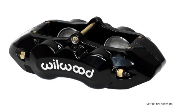 Wilwood Caliper-D8-4 Front Black 1.88in Pistons 1.25 Disc For Discount