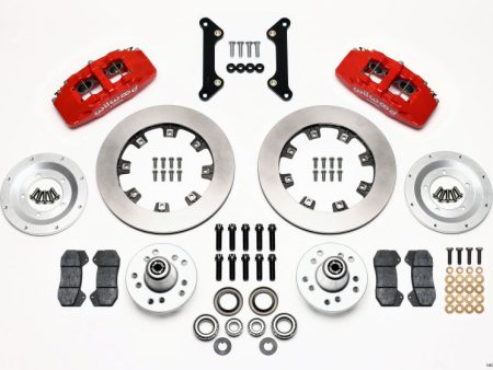 Wilwood Dynapro 6 Front Hub Kit 12.19in Red 70-78 Camaro Sale