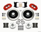 Wilwood Narrow Superlite 6R Front Hub & 1PC Rtr Kit 12.88in Dril -Red 67-69 Camaro 64-72 Nova Online Sale