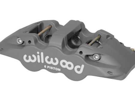 Wilwood Caliper-Aero6-R H - Black Anodize 1.75 1.38 1.38in Pistons 1.25in Disc Online Hot Sale