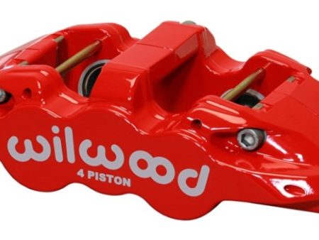 Wilwood Caliper-Aero4-R H - Red 1.88 1.62in Pistons 1.25in Disc For Sale