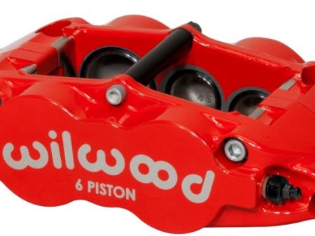 Wilwood Caliper-Narrow Superlite 6R-RH - Red 1.38 1.12 1.12in Pistons 1.10in Disc Sale