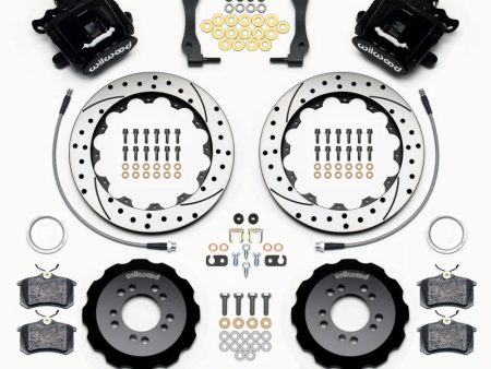 Wilwood Combination Parking Brake Rear Kit 12.88in Drilled 2013-Up Ford Focus ST w  Lines Discount