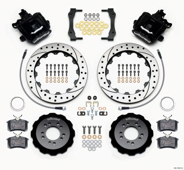 Wilwood Combination Parking Brake Rear Kit 12.88in Drilled 2013-Up Ford Focus ST w  Lines Discount