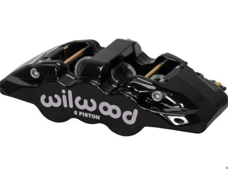 Wilwood Caliper-Aero6-L H - Black 1.62 1.12 1.12in Pistons 1.25in Disc Supply