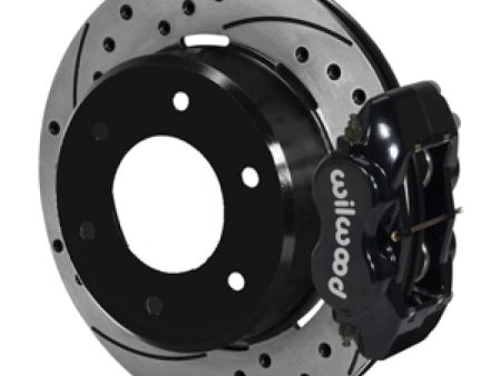 Wilwood 63-87 C10 C15 Dynalite BLK Calipers 12.19in x .81in D S Rotors 6-Lug Rear Disc Brake Kit For Sale