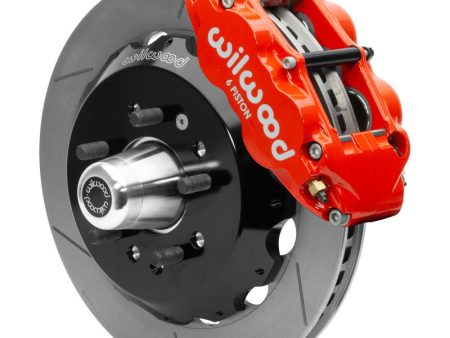 Wilwood 55-57 Chevrolet Bel Air Forged Narrow Superlite 6R Front Big Brake Kit - Red Online Hot Sale