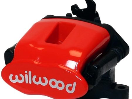 Wilwood Caliper-Combination Parking Brake-Pos 6-L H-Red 41mm piston .81in Disc Hot on Sale