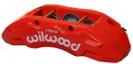 Wilwood Caliper-TX6R- R H - Red 1.75 1.62 1.62in Pistons 1.38in Disc Online Sale