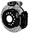 Wilwood Forged Dynalite Rear Electronic Parking Brake Kit - Black Powder Coat Caliper - D S Rotor Discount