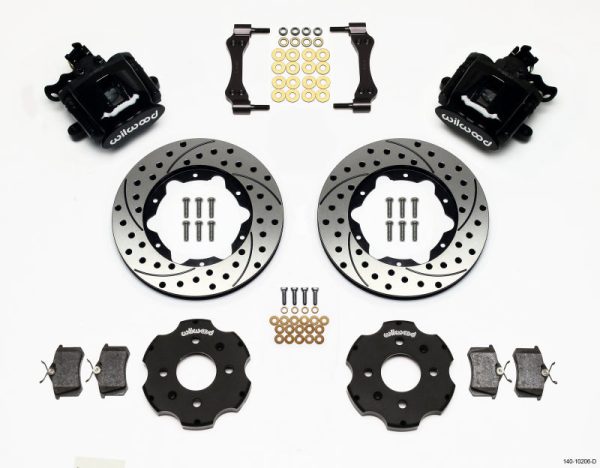 Wilwood Combination Parking Brake Rear Kit 11.00in Drilled Civic   Integra Disc 2.39 Hub Offset Cheap