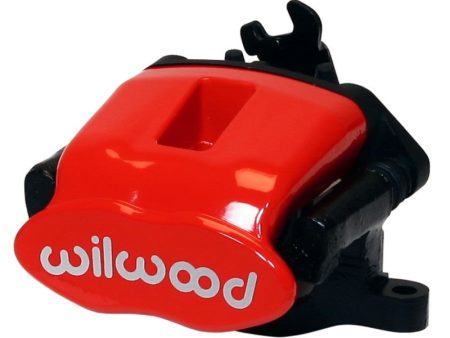 Wilwood Caliper-Combination Parking Brake-Pos 1-L H-Red 34mm piston .81in Disc Sale