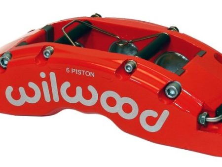 Wilwood Caliper-TC6R-Red 1.88 1.62 1.62in Pistons 1.38in Disc Hot on Sale