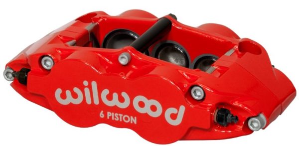 Wilwood Caliper-Narrow Superlite 6R-LH - Red 1.38 1.12 1.12in Pistons 1.10in Disc For Discount