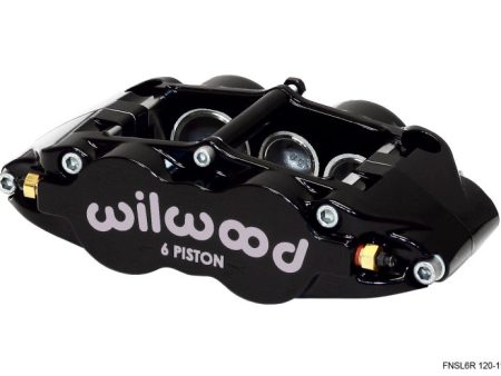 Wilwood Caliper-Narrow Superlite 6R-LH - Black 1.62 1.12 1.12in Pistons 1.25in Disc Online Sale