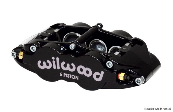 Wilwood Caliper-Narrow Superlite 6R-LH - Black 1.62 1.12 1.12in Pistons 1.25in Disc Online Sale