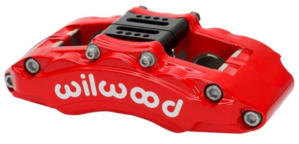 Wilwood Caliper - AT6 Lug Mount Red 1.75in 1.38in 1.38in Piston .75in Rotor - Right Side Online now