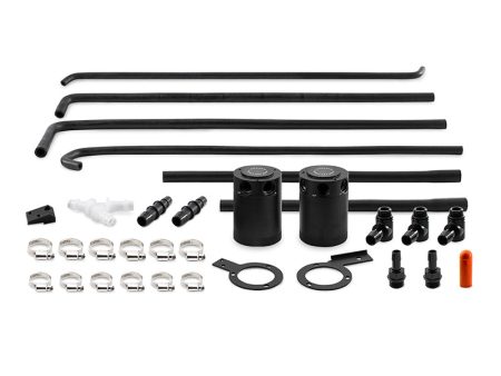 Mishimoto 08-14 Subaru WRX Baffled Oil Catch Can Kit - Black Supply