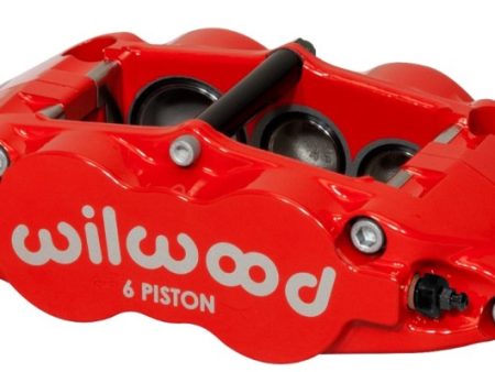 Wilwood Caliper-Narrow Superlite 6R-LH - Red 1.62 1.12 1.12in Pistons 1.10in Disc Fashion