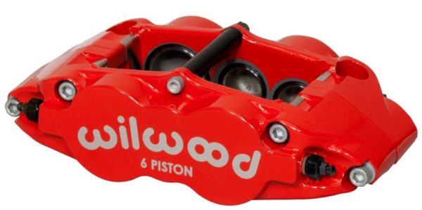 Wilwood Caliper-Narrow Superlite 6R-LH - Red 1.62 1.12 1.12in Pistons 1.10in Disc Fashion