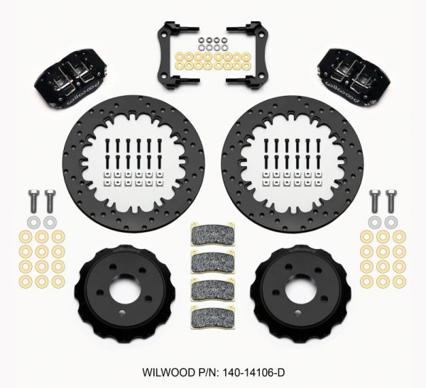 Wilwood Dynapro Radial Rear Drag Kit 12.90in Drilled 2015-Up Mustang Supply