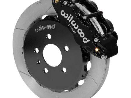 Wilwood 03-08 Audi A4 Forged Narrow Superlite 6R Front Big Brake Kit 12.88in Rotor Dia (Black) Hot on Sale