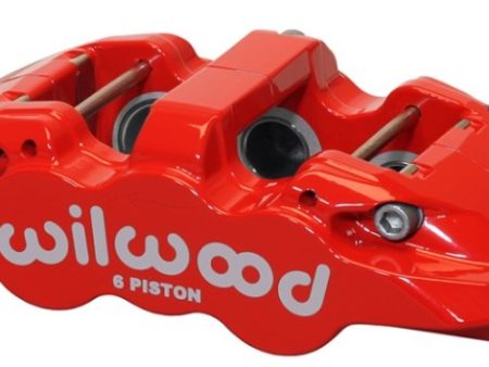 Wilwood Caliper-Aero6-R H - Red 1.75 1.38 1.38in Pistons 1.25in Disc For Cheap