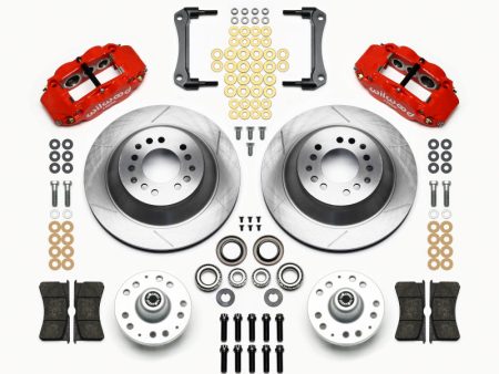 Wilwood Narrow Superlite 6R Front Hub & 1PC Rtr Kit 12.88in-Red 70-78 Camaro Online Sale