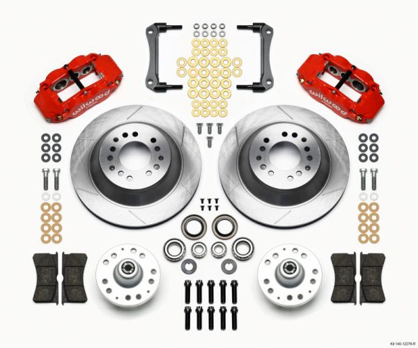 Wilwood Narrow Superlite 6R Front Hub & 1PC Rtr Kit 12.88in-Red 70-78 Camaro Online Sale