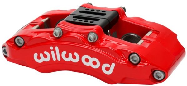 Wilwood Caliper - AT6 Lug Mount Red 1.75in 1.38in 1.38in Piston .75in Rotor - Left Side Online now