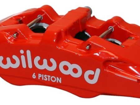 Wilwood Caliper-Forged Dynapro 6 5.25in Mount-Red-R H 1.62 1.38in 1.38in Pistons 1.10in Disc Sale