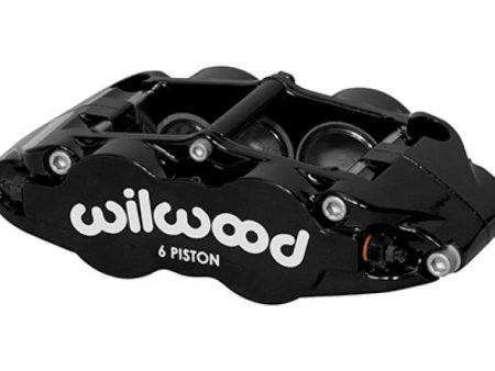 Wilwood Caliper Forged Narrow Superlite R H FNSL6R-DS Dust Seal 1.62 1.12 1.10in Rotor Width - Black on Sale