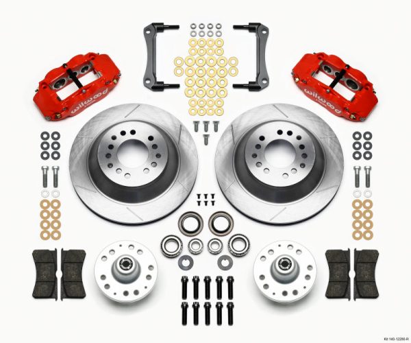 Wilwood Narrow Superlite 6R Front Hub & 1PC Rtr Kit 12.88in-Red 79-81 Camaro on Sale