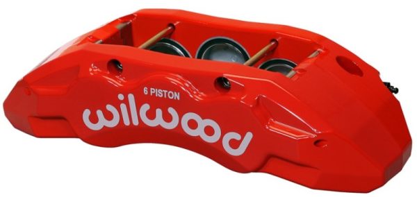 Wilwood Caliper-TX6R- L H - Red 1.75 1.62 1.62in Pistons 1.38in Disc Hot on Sale