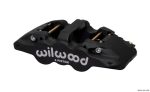 Wilwood Caliper-Aero4 - Black Anodize 1.12 1.12in Pistons 1.25in Disc Supply