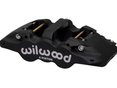 Wilwood Caliper-Aero4 - Black Anodize 1.12 1.12in Pistons 1.25in Disc Supply