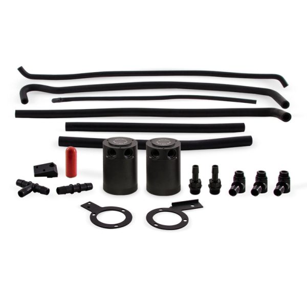 Mishimoto 08-14 Subaru STI Baffled Oil Catch Can Kit - Black on Sale