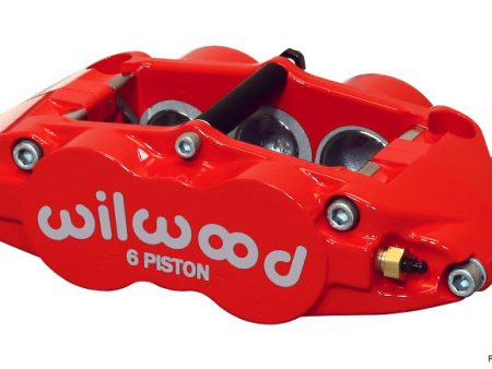 Wilwood Caliper-Narrow Superlite 6R-RH - Red 1.62 1.12 1.12in Pistons 1.25in Disc Fashion