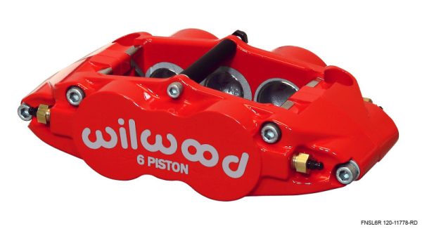 Wilwood Caliper-Narrow Superlite 6R-RH - Red 1.62 1.12 1.12in Pistons 1.25in Disc Fashion