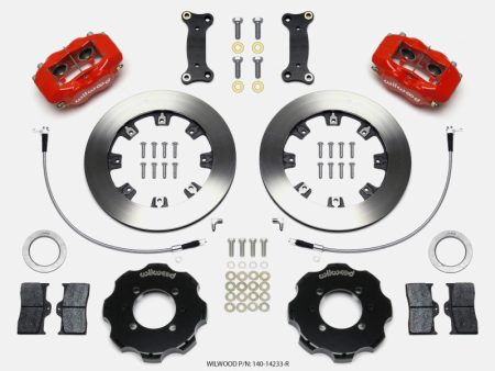 Wilwood Forged Dynalite Front Hat Kit 12.19in Red 2016-Up Mazda MX5 Miata w  Lines Hot on Sale