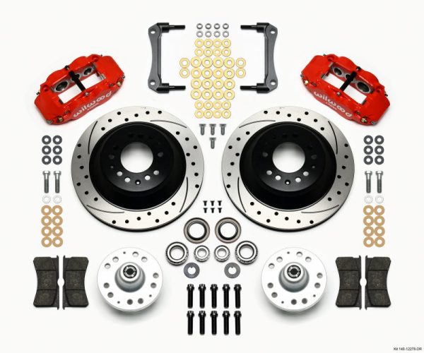 Wilwood Narrow Superlite 6R Front Hub & 1PC Rtr Kit 12.88in Dril -Red 70-78 Camaro Supply