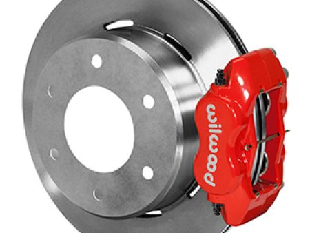 Wilwood 63-87 C10 C15 Dynalite FDLI Red Calipers 12.19in x .81in Rotors 6-Lug Rear Disc Brake Kit For Cheap