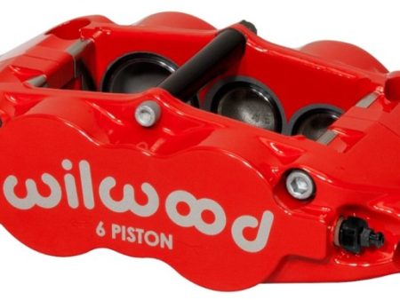 Wilwood Caliper-Forged Narrow Superlite 6R-R H 1.75 1.25 1.25in Pistons 1.10in Rotor - Red Online