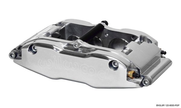 Wilwood Caliper-BNSL6R-RH-Polished 1.62 1.12 1.12in Pistons 1.25in Disc Hot on Sale