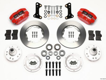 Wilwood Dynapro Dust-Boot Front Kit 11.00in Red 67-69 Camaro 64-72 Nova Chevelle For Discount