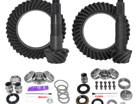 Yukon Gear Ring & Pinion Gear Kit Pkg F&R w Install Kits Toyota 8.4 7.5R Diff 4.56 Ratio Online