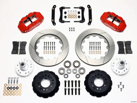 Wilwood Narrow Superlite 6R Front Hub Kit 14.00in Red 79-81 Camaro Discount