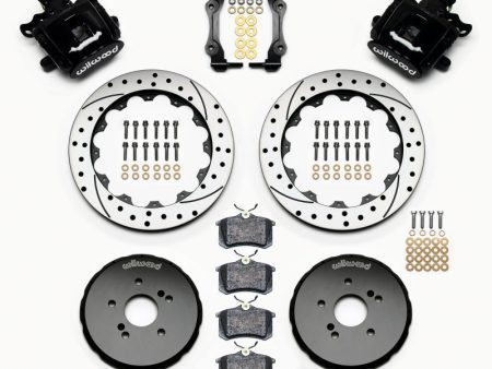 Wilwood Combination Parking Brake Rear Kit 12.88in Drilled Honda S2000 Online Hot Sale