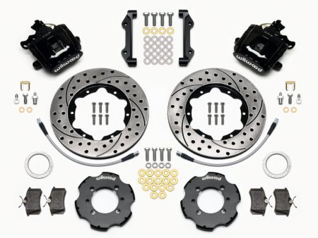 Wilwood Combination Parking Brake Rear Kit 11.00in Drilled 2012 Fiat 500 w  Lines Online now