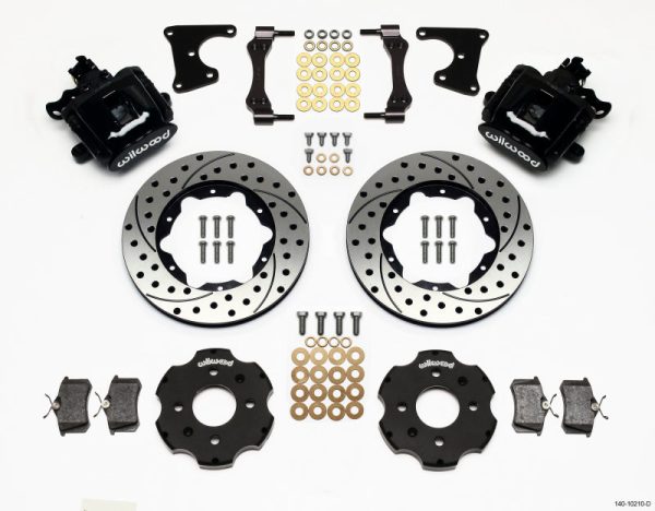 Wilwood Combination Parking Brake Rear Kit 11.00in Drilled Civic   Integra Drum 2.71 Hub Offset Discount